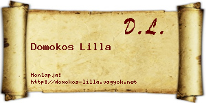 Domokos Lilla névjegykártya